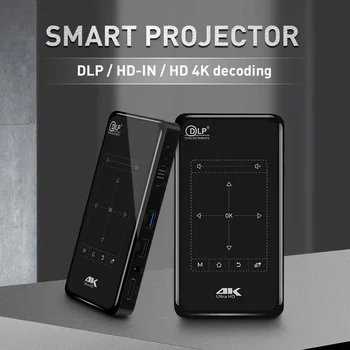P09-II Prenosni DLP Mini Projektor Android 9.0 2.4 G 5G WiFi Bluetooth 4K HD 3D Projektor za Domači Kino, LED Video Proyector Slike 3